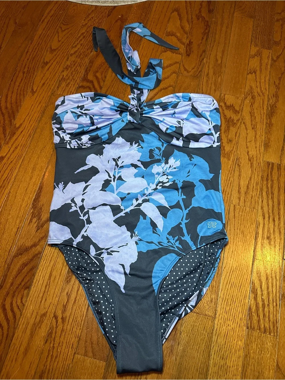 Like New Albion ESCAPE HALTER ONE-PIECE, HIBISCUS Swimsuit - M - Picture 3 of 6